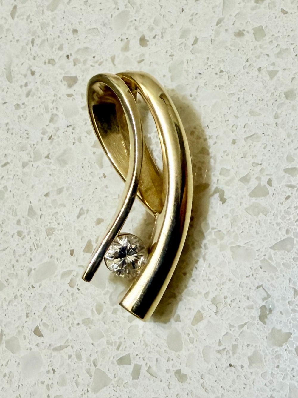BH Effy 14K gold diamond pendant